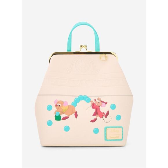 Loungefly Disney Cinderella Jaq & Gus Beads Mini Backpack